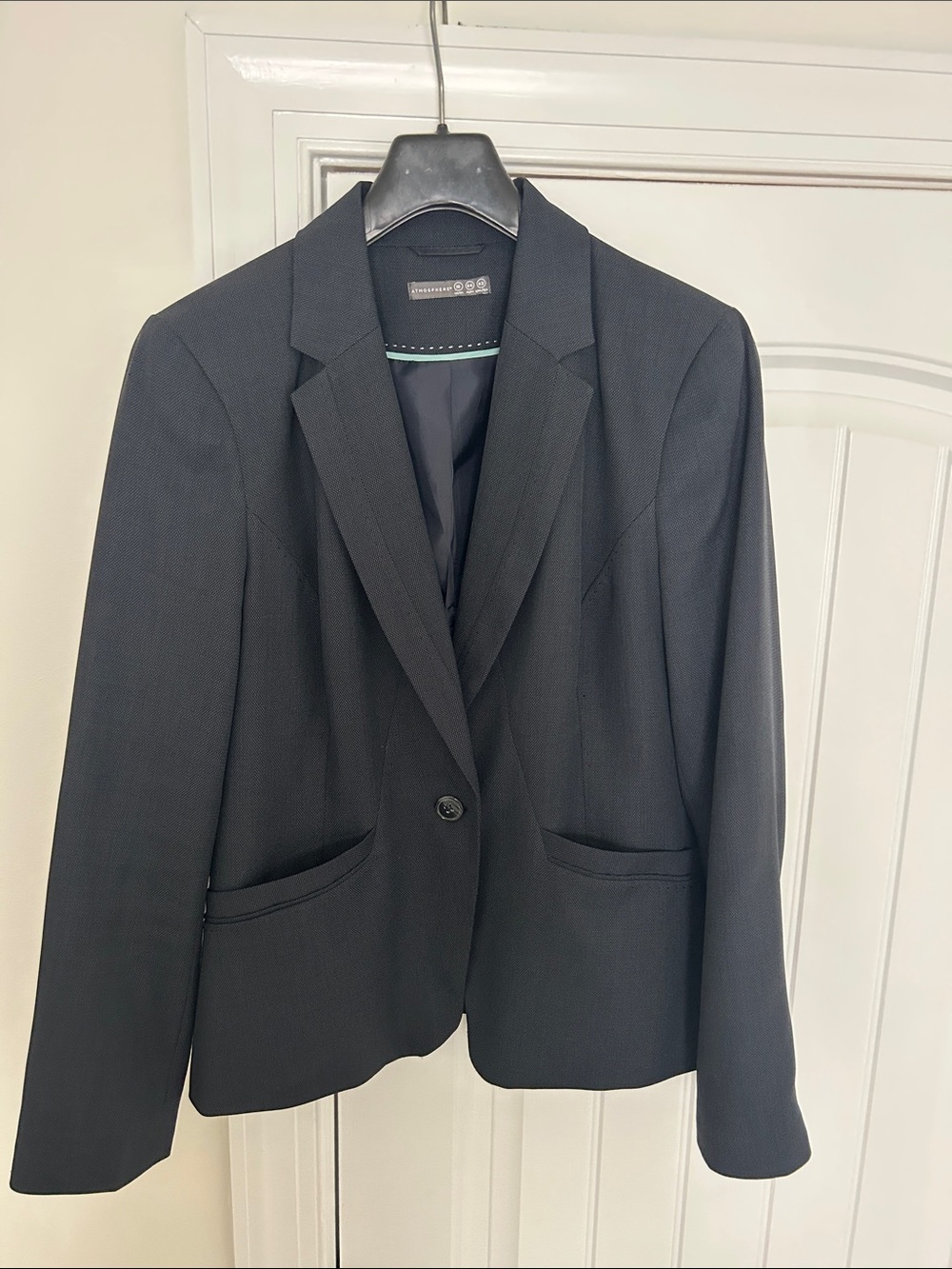 Women's Black Single-Button Blazer